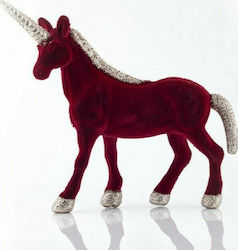 Eurolamp Christmas Fabric Horse Figure Burgundy 20x19.5x6.5cm