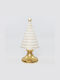 Decorațiune de Crăciun Ceramic Braduleț Conul 30.5cm. Alb