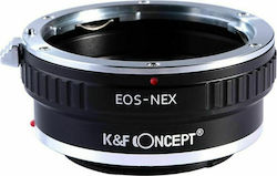 K&F Concept Canon EOS Lens to Sony Alpha Nex E-Mount Adaptor Obiectiv KF06.069