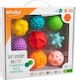 Akuku Mingea Set Sensory Balls Shapes pentru 6++ Luni