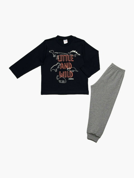 Minerva Pijama pentru copii De iarnă Albastru marin Little