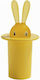 Alessi Θήκη για Οδοντογλυφίδες Magic Bunny Πλαστική 7x7x14εκ. Κίτρινη
