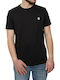 Timberland T-shirt Bărbătesc cu Mânecă Scurtă Negru