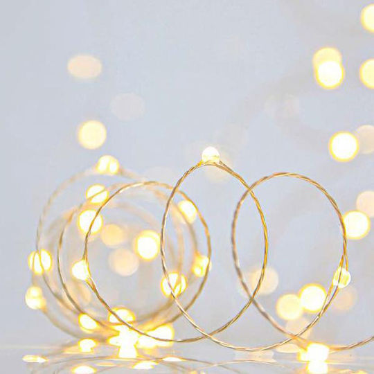 100 Lights LED 9.9m. Warm White in String 1pcs