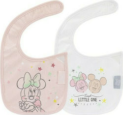 Interbaby Minnie 2 Bib Fabric with Hoop & Loop Fastener Multicolored 2pcs