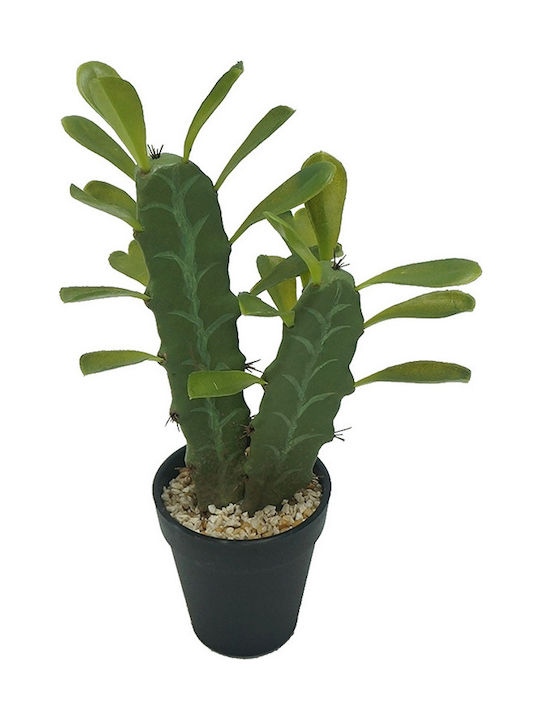 Artekko Artificial Plant in Small Pot Succulent Plant Green 32.39cm 1pcs