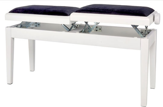 Gewa Deluxe Double Bench Σκαμπό Πιάνου Ρυθμιζόμενο Μ44xΠ29xΥ45-58cm