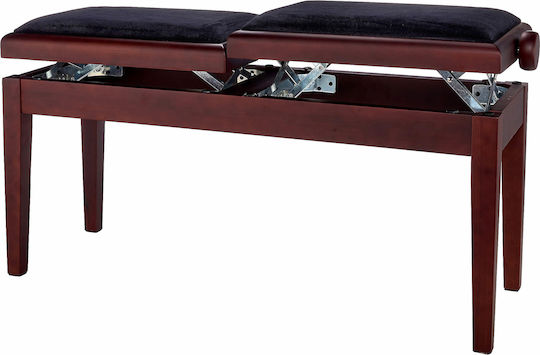 Gewa Deluxe Double Bench Stool Piano Adjustable L44xW29xH45-58cm
