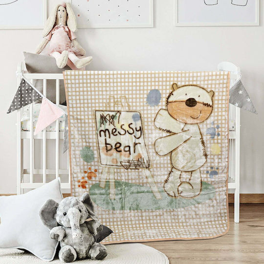 Beauty Home Blanket Cot Art 5257 Velvet Beige 110x140cm