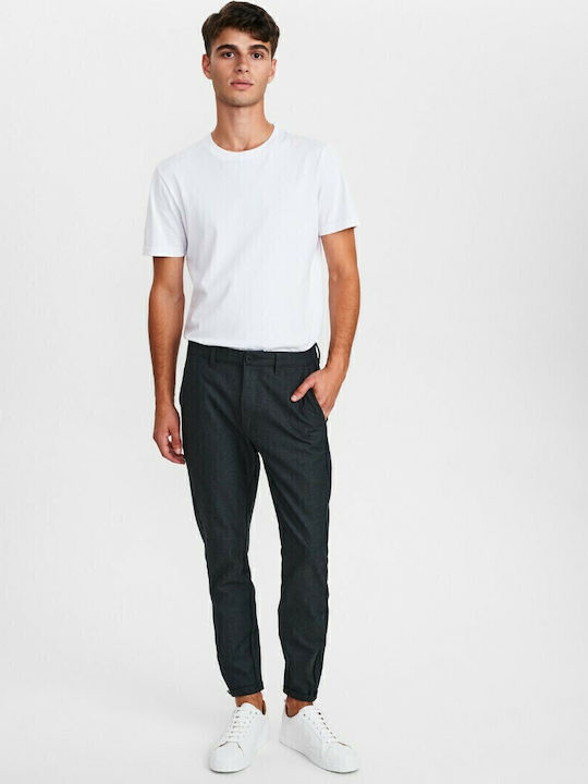 Pisa Arius P5607 Trousers Chino Elastic in Regular Fit Gray