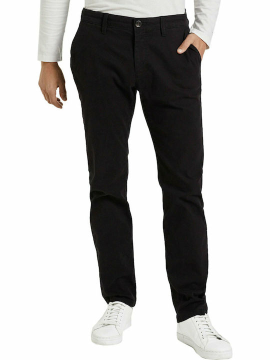 Tom Tailor Men's Trousers Chino Black