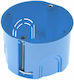 Aca Flush Electrical Box Branching for Drywall Φ68x46mm in Blue Color 2pcs