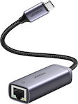 Ugreen CM483 USB-C Αντάπτορας Δικτύου για Ενσύρματη σύνδεση Gigabit Ethernet
