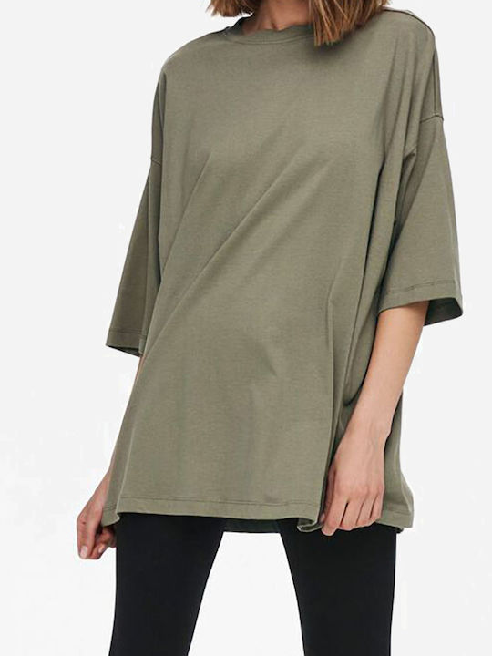 Only Women's Oversized T-shirt Walnut