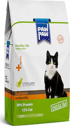 Pawpaw Adult Sterilised Salmon Dry Food for Adult Sterilized Cats with Salmon 1.5kg