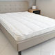 Fiber Double Polyester Mattress Topper Aloe Vera Fiber with Aloe Vera 140x200cm