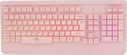 White Shark Mikasa Tastatură de Gaming cu Taste iluminate Roz