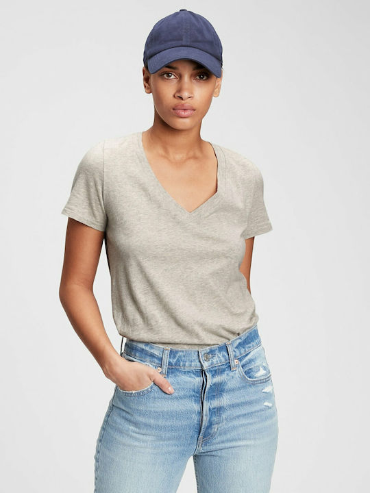 GAP Γυναικείο T-shirt Γκρι