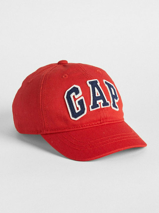 GAP Παιδικό Καπέλο Jockey Υφασμάτινο Κόκκινο