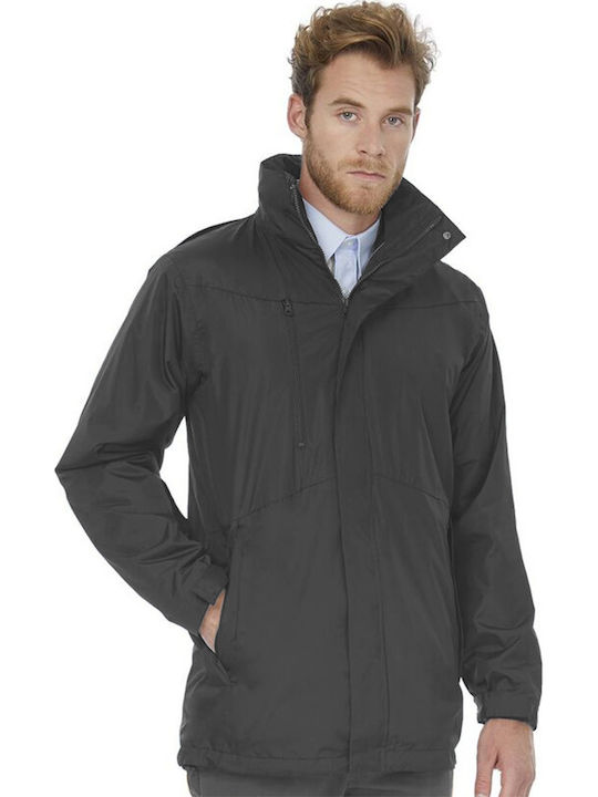 JU873 3 in 1 Winter Jacke Dark Grey