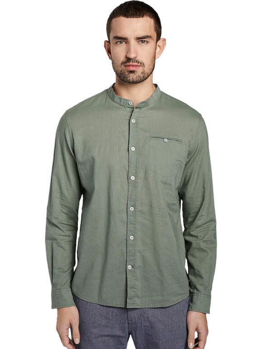Tom Tailor Long-sleeved Linen Shirt Light Summe...