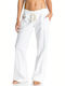 Roxy Oceanside Women's Pants Beachwear in White color