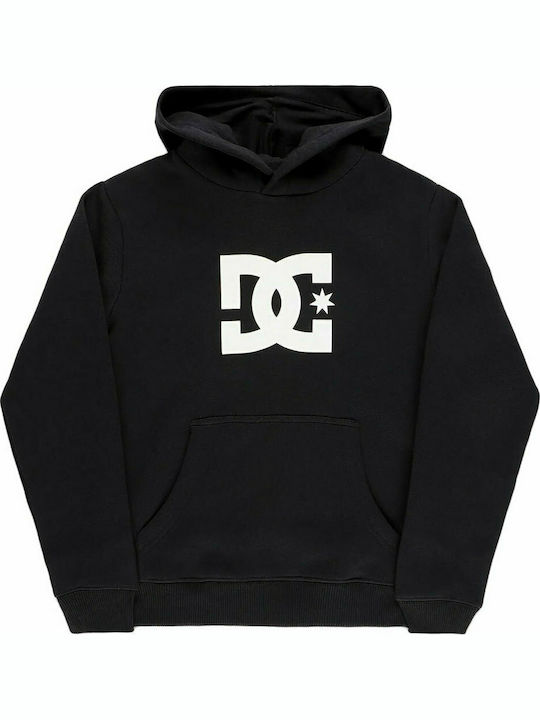 DC Kinder Sweatshirt mit Kapuze und Taschen Schwarz