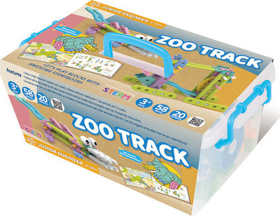 Gigo Joc de construcție din plastic Zoo Track Junior Engineer pentru copii de 3++ ani