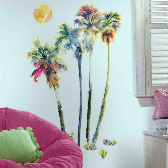 RoomMates Decor Kids Wall Sticker Watercolor Palm Tree RMK2782 58cm