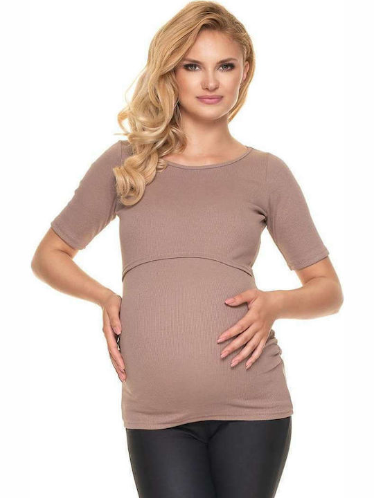 PeeKaBoo 1717 Top Maternity Tops Cappuccino