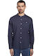Long-sleeved Linen Shirt Navy Eclipse