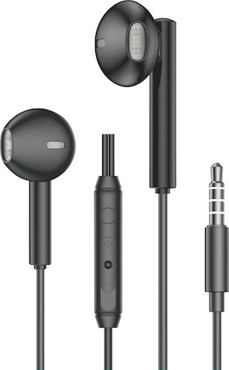 Leewello EJ-055 Earbuds Handsfree με Βύσμα 3.5mm Μαύρο