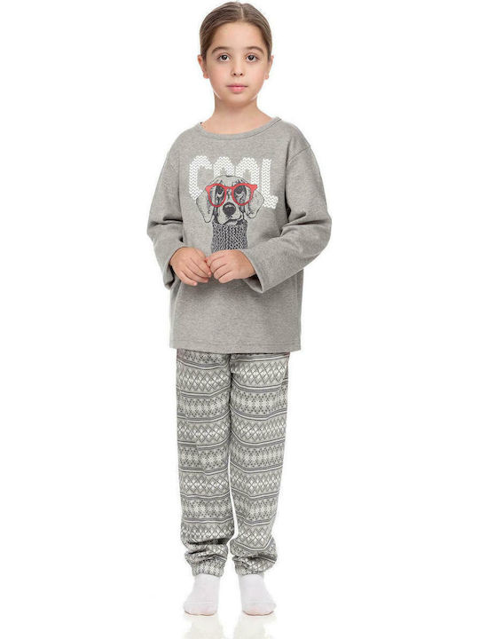 Vamp Kinder Schlafanzug Winterlich Gray