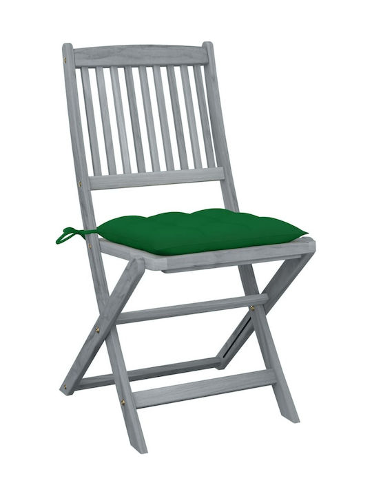 Καρέκλα Εξωτερικού Χώρου Ξύλινη Γκρι / Πράσινο ...
