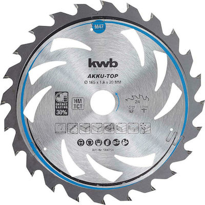 KWB Wood Cutting Disc 165mm 584759