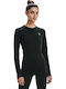 Coldgear Authentics Crew Damen Bluse Langärmelig Schwarz