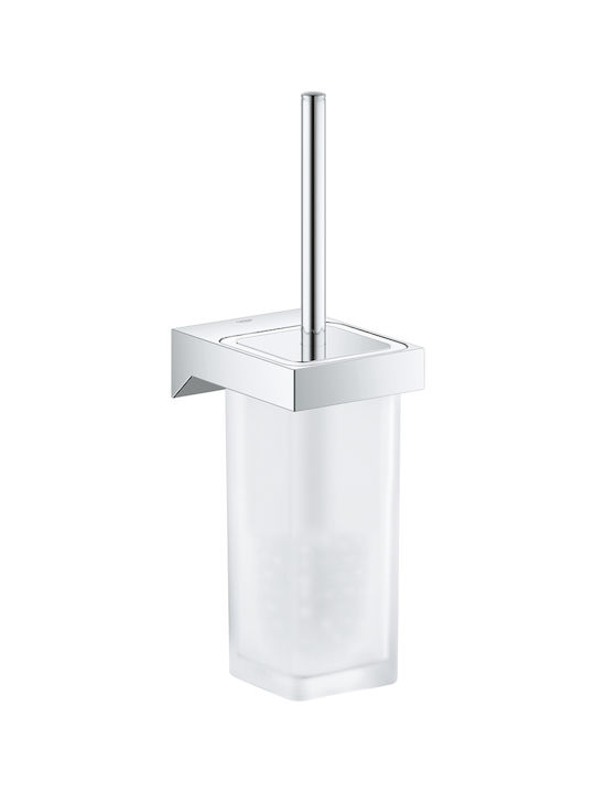Grohe Selection Cube 40857000 Metallic Toilet Brush White