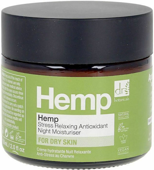 Dr Botanicals Cremă Hidratantă de Noapte pentru Față cu Canabis 60ml