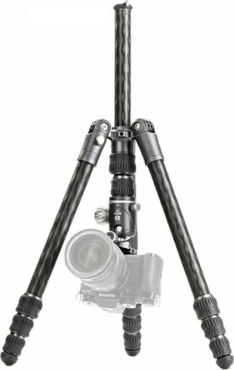 Benro Bat Carbon Fiber Camera Tripod Kit with VX25 with Spherical Head up to 177cm and Maximum Load 16kg