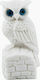 Owl Statue (Alabaster White 7cm)