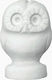 Owl Miniature Statue (Alabaster White 7cm)