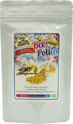 Evia Parrots Bee Pollen Food Supplement for Birds Seed Mix for Strengthening & Toning in Birds 50gr 50gr