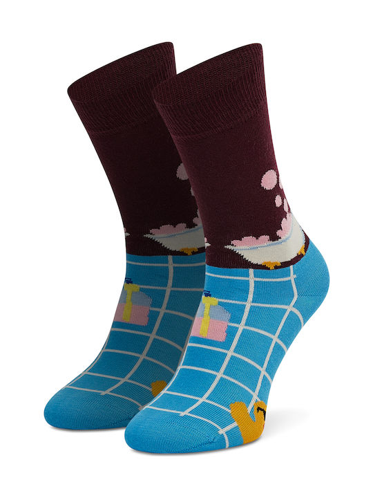 Happy Socks Me Time Κάλτσες με Σχέδια Μωβ