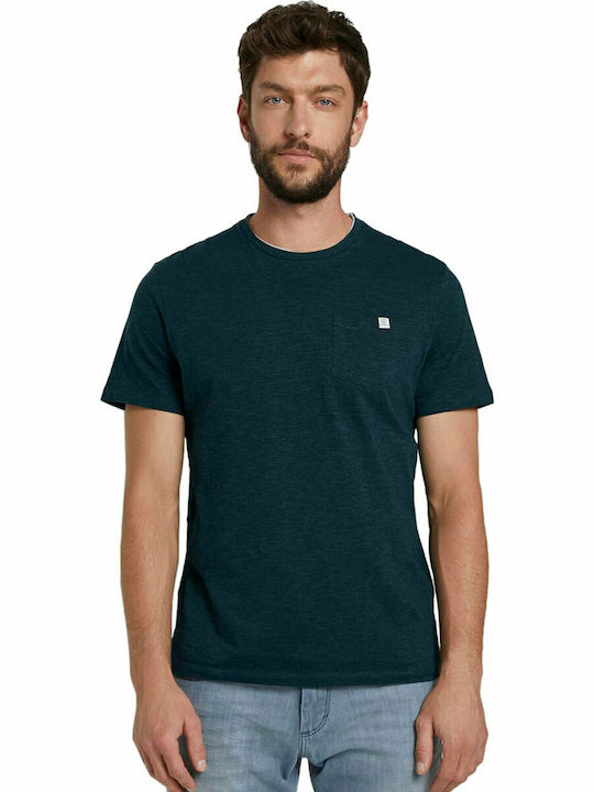 Tom Tailor Men's Short Sleeve T-shirt Dark Green