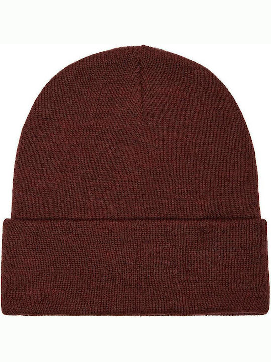 Beanie Frauen Beanie Gestrickt in Burgundisch Farbe