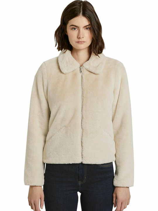 Women's Short Fur Beige