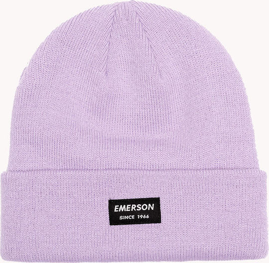 Beanie Unisex Beanie Gestrickt in Flieder Farbe