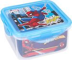 Stor Spiderman Kids Lunch Plastic Box Light Blue