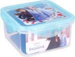 Disney Frozen II Recipient pentru mâncare pentru copii din plastic 0.73lt Albastru deschis 12.3 x 12.3 x 6.7buc