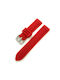 Silicone strap with red stripes 20mm